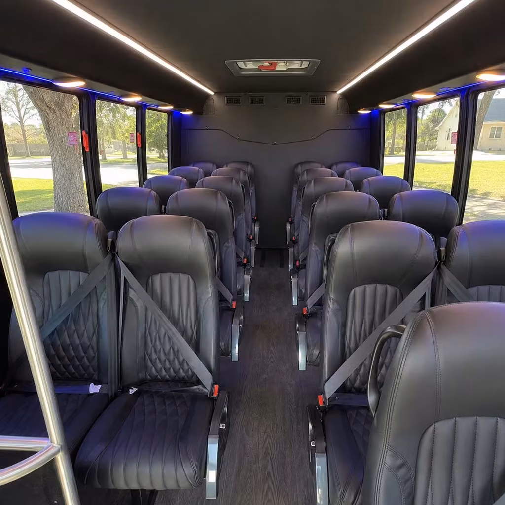 28 passenger minibus inside