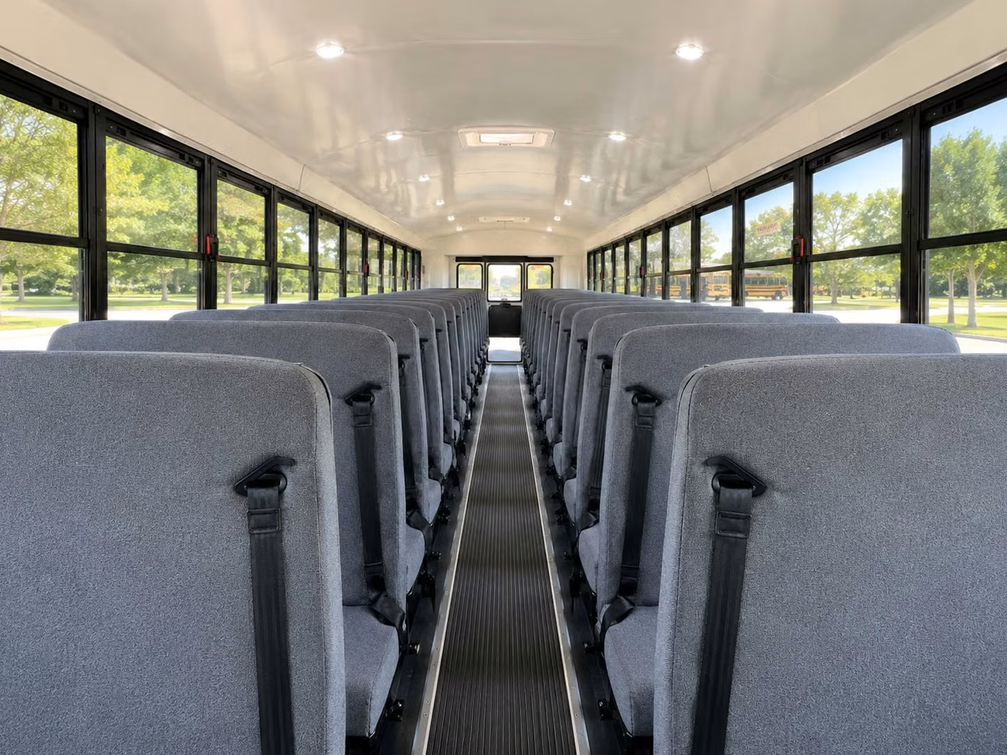 school bus inside
